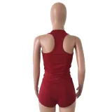 Summer Sports Two Piece Shorts Set