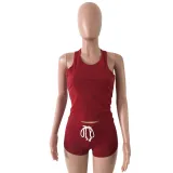 Summer Sports Two Piece Shorts Set