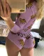 Cute Print Long Sleeve Bodysuit Rompers
