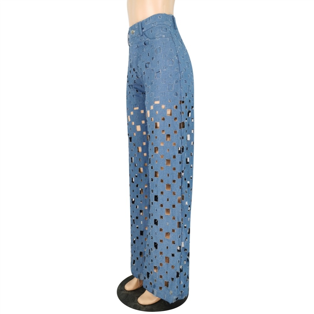 high waist blue jeans pull and bear
