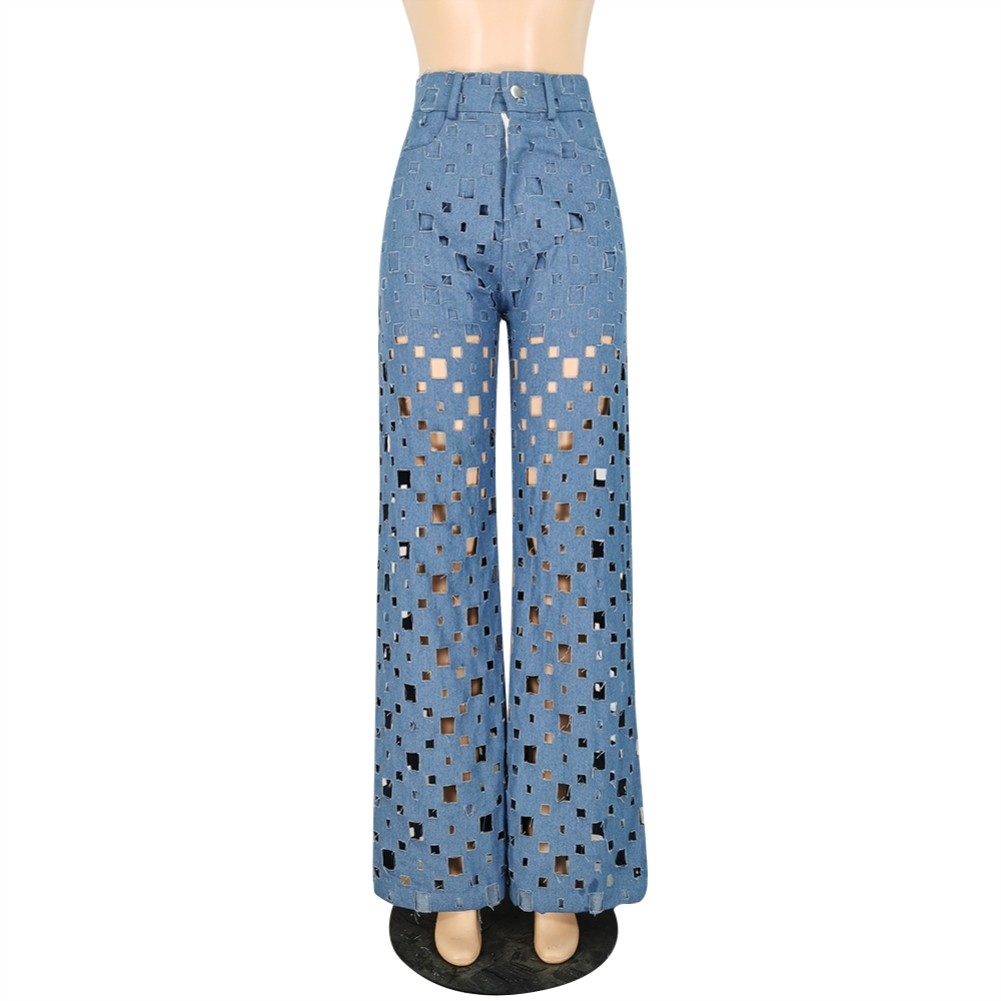 high waist blue jeans pull and bear