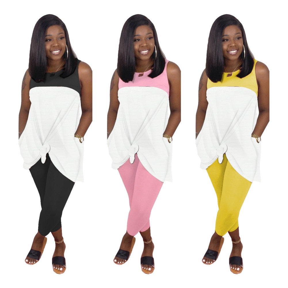 two piece summer pants set