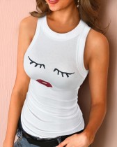 Sommer O-Neck Sexy enge Tank Top