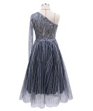 Summer Sequins One Shoulder Prom Dress