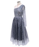 Summer Sequins One Shoulder Prom Dress
