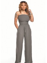 Sexy Strapless pure losse jumpsuit