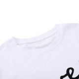 Summer Print O-Neck Basic Shirt