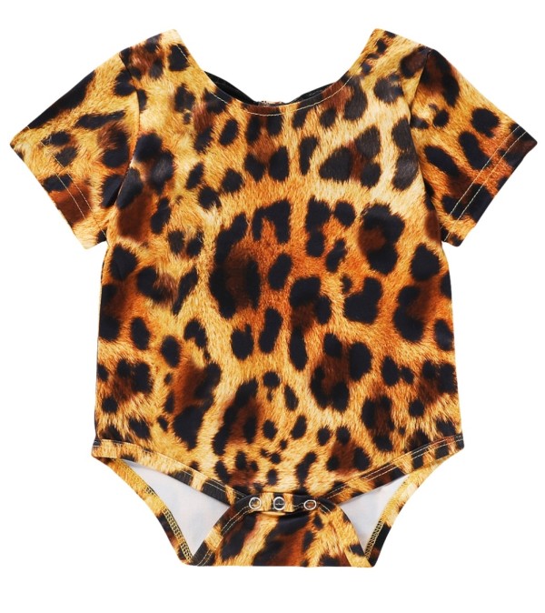 Baby Girl Summer Leopard Rompers