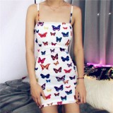 Sexy Butterfly Strap Mini Dress