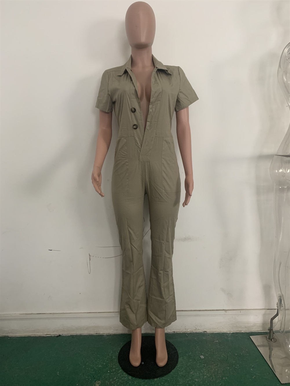 button up jumpsuit