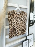 Summer Leopard O-Neck Shirt