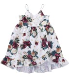 Kids Girl Summer Floral Straps Dress