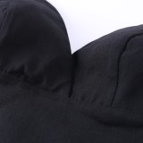 Sexy Black V-Neck Strap Vest