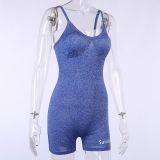 Summer Sports Fitness Straps Short Rompers