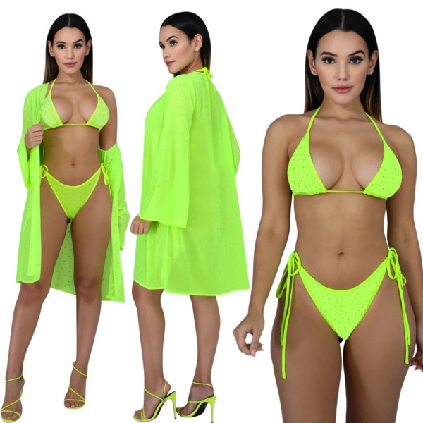 Sexy Three Piece Matching Bikini Set