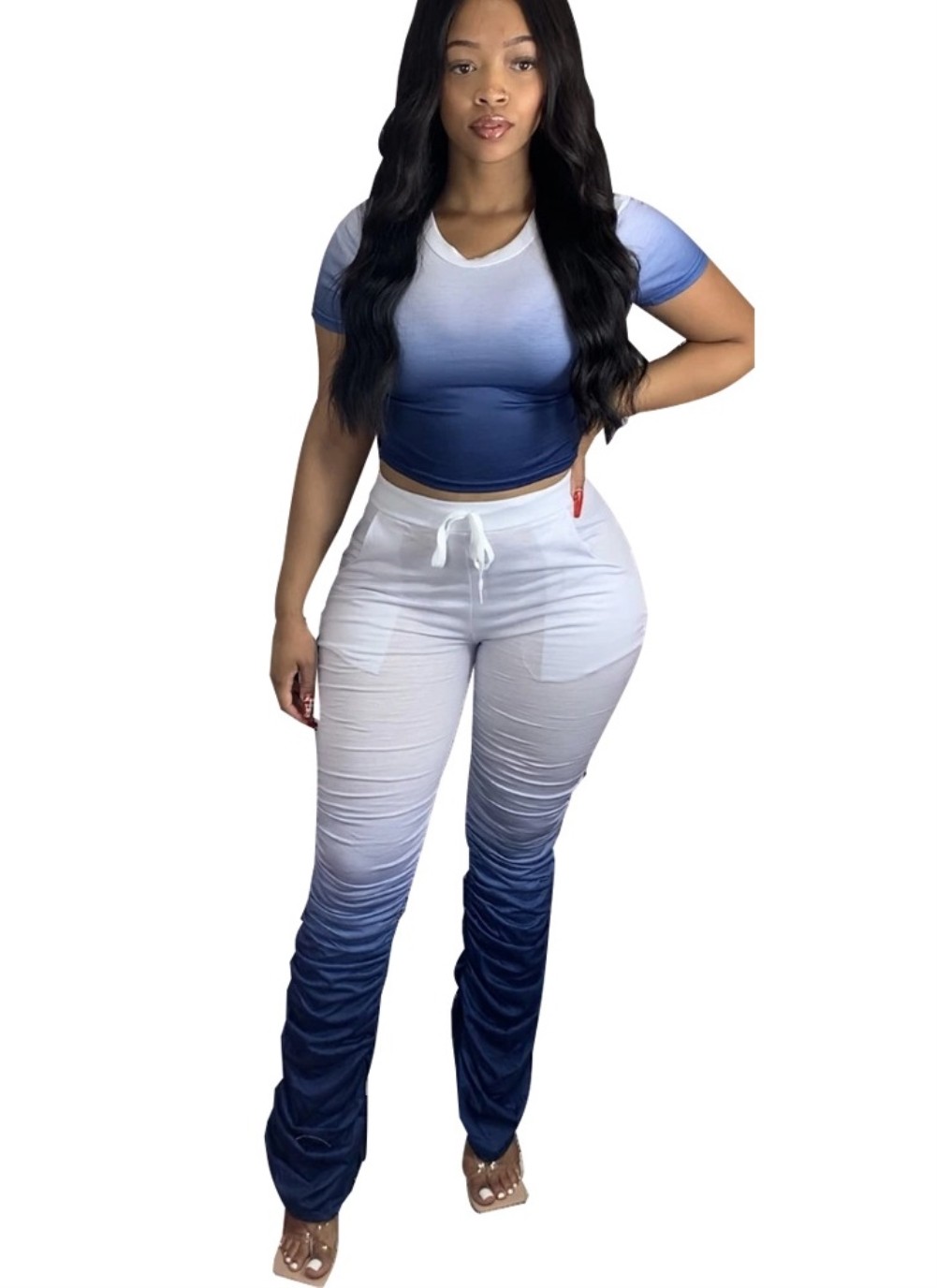 two piece summer pants set