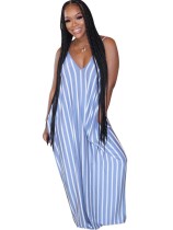 Summer Casual Striped Strap Long Dress
