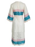 Western Two Piece Lace Boho Dress