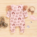 Baby Girl Print Autumn Rompers