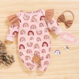Baby Girl Print Autumn Rompers