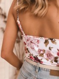 Summer Floral Strap Vest Top