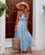 Summer Sleeveless Print Boho Long Dress