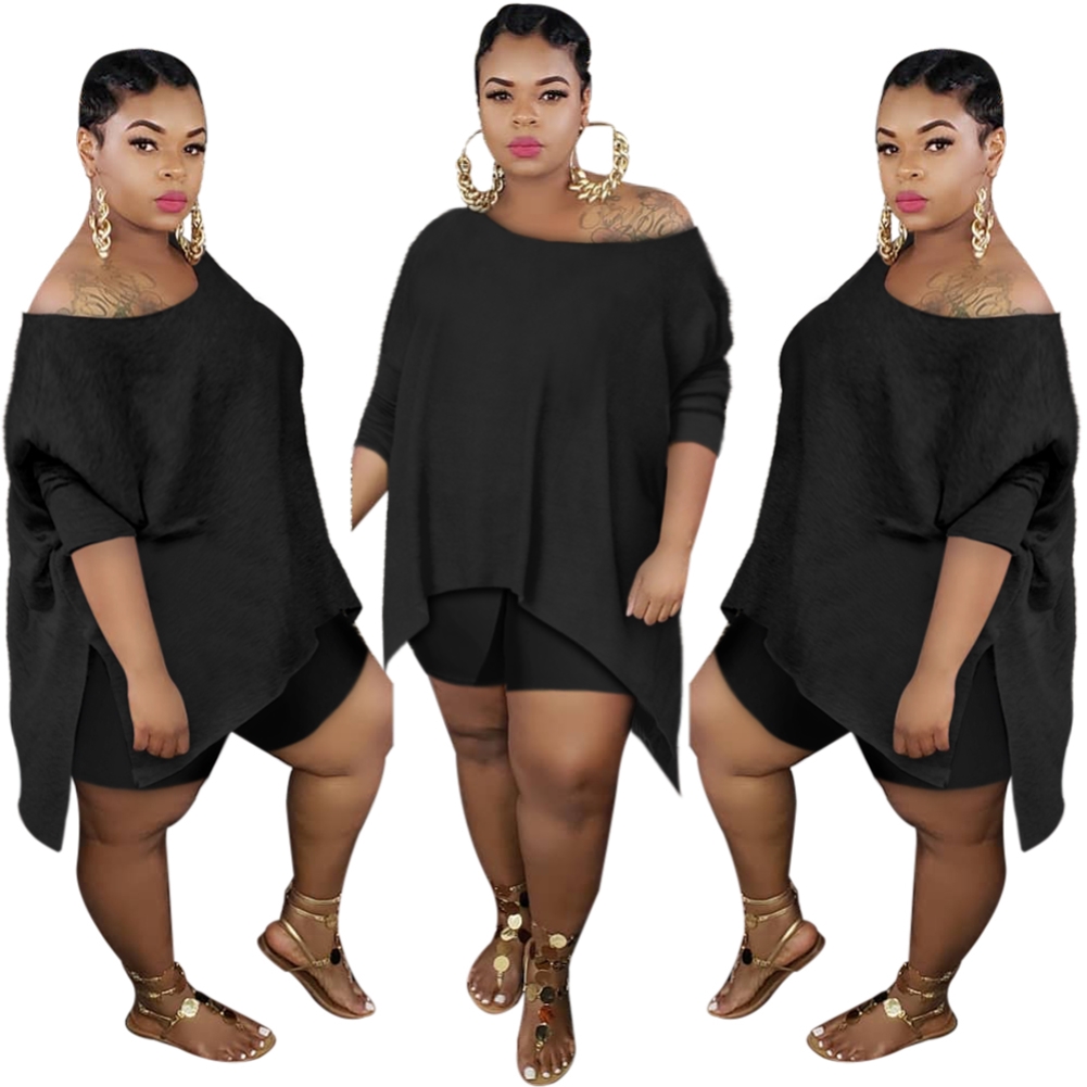 2 piece short set plus size        
        <figure class=