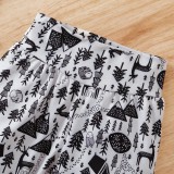 Baby Boy Autumn 3 Piece Print Pants Set
