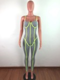 Sexy Push Up Strap Bodycon Jumpsuit