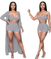 Autumn Two Piece Shorts Set with Matching Overalls