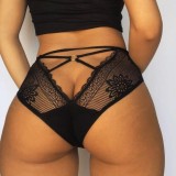 Sexy Black High Waist Fishnet Panty Lingerie