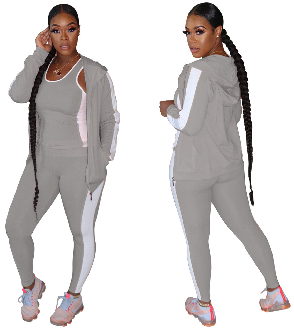 three quarter tracksuit