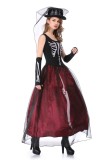 Halloween Skeleton Queen Costume Set