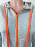 Autumn Long Sleeve Blank Hoodie Tracksuit with Pockets