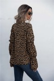 Autumn Leopard Print Elegant Tied Blouse
