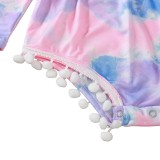 Baby Girl Tie Dye Rompers with Matching Headband