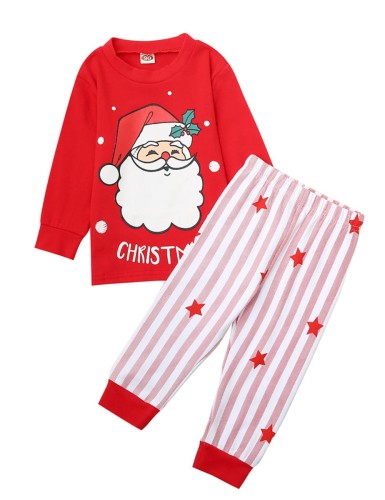 Set pigiama con pantaloni natalizi 2 pezzi per bambino