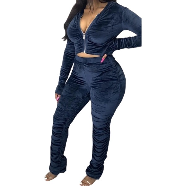 matching velvet tracksuit set