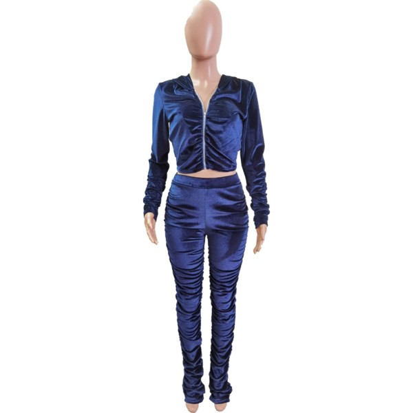 matching velvet tracksuit set