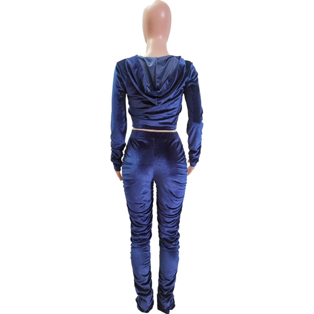 matching velvet tracksuit set