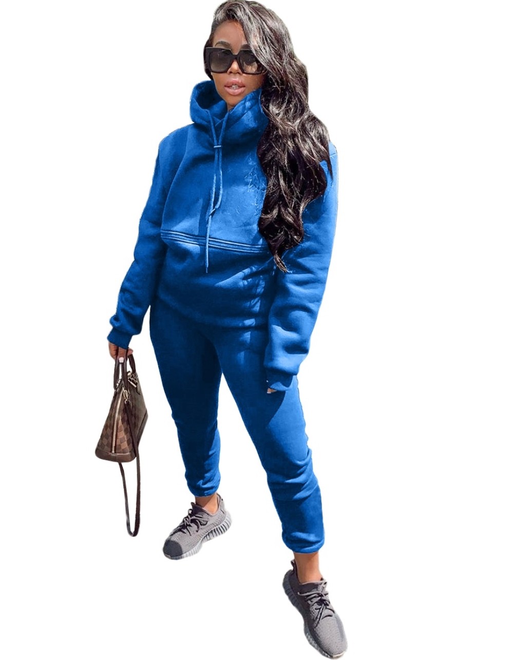 Wholesale Autumn Blank Loose Hoodie Sweatsuit | Global Lover
