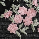 Summer Puff Sleeve Floral Vintage Mesh Crop Top