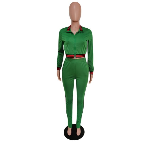matching crop top and pants set