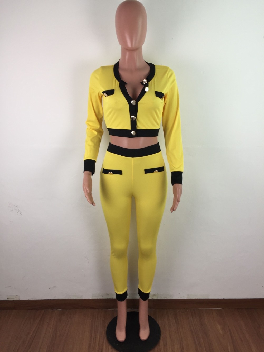 matching crop top and pants set
