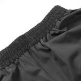 Autumn Black Ruched Track Pants