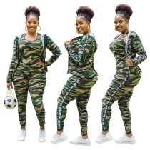 Herbst Camou Green Casual 3PC Hosen Set