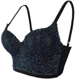 Party Sexy Beaded Strap Crop Top