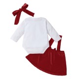 Baby Girl Christmas 3PC Skirt Set