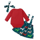 Baby Girl Christmas 3PC Skirt Set