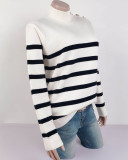 Autumn Stripes O-Neck Regular Sweaters